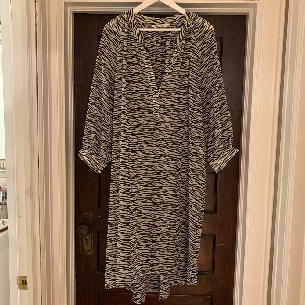 Zara printed dress